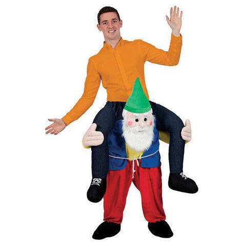 Ride on Me Mascot Costumes Carry Back-Costume-Pocket Outdoor-White beard-One Size-Pocket Outdoor