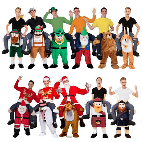 Ride on Me Mascot Costumes Carry Back-Costume-Pocket Outdoor-Pocket Outdoor