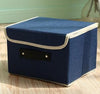 Solid color small fresh storage box-storage organizer-Pocket Outdoor-S-Navy blue-Pocket Outdoor