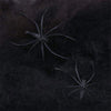 Stretchy Spider Web With Spider for Halloween Party Decoration-Spider web-Pocket Outdoor-Black-Pocket Outdoor
