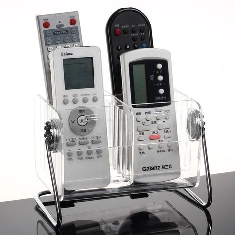 Transparent Acrylic Desktop remote control holder-storage organizer-Pocket Outdoor-Pocket Outdoor