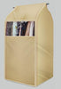 Transparent big Dust-proof clothes bag for wardrobe-storage organizer-Pocket Outdoor-Beige-80 x 50 x 54-Pocket Outdoor