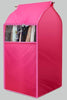 Transparent big Dust-proof clothes bag for wardrobe-storage organizer-Pocket Outdoor-Pink-80 x 50 x 54-Pocket Outdoor