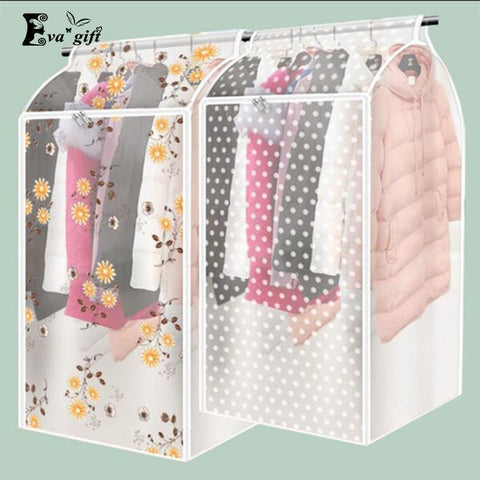 Transparent big Dust-proof clothes bag for wardrobe-storage organizer-Pocket Outdoor-Pocket Outdoor