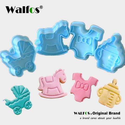 3D 4Pcs Baby Type Plastic Baking and Cookie Cutter-kitchen-Pocket Outdoor-Pocket Outdoor
